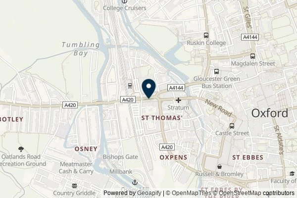 Map showing the area around: Dan Q couldn’t find GC1Q1TW SideTracked – Oxford