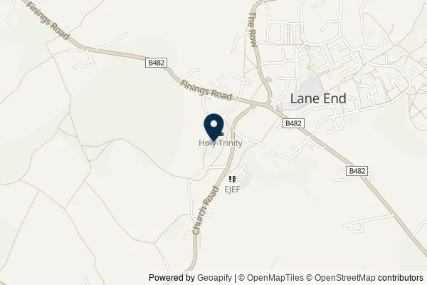 Map showing the area around: Dan Q found GC7Q7FN Church Micro 11881…Lane End