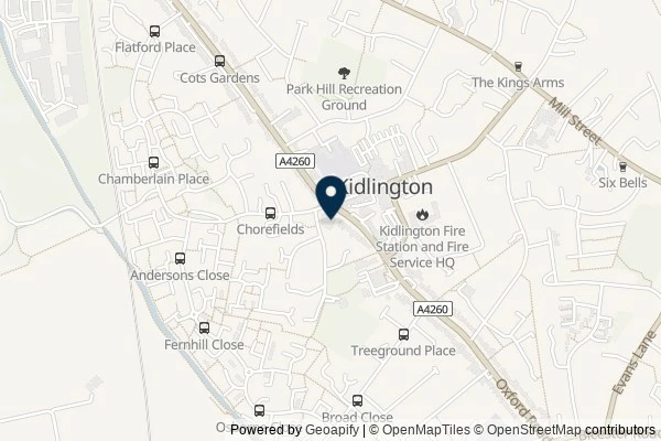Map showing the area around: Review of Marshall SKODA Oxford