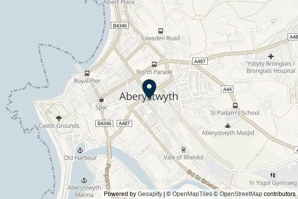 Map showing the area around: Review of Yr Hen Orsaf – JD Wetherspoon