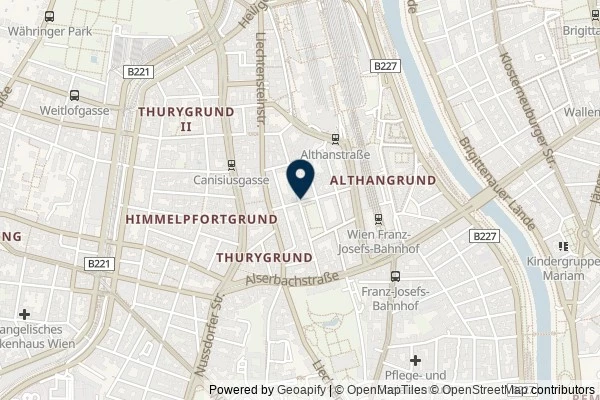 Map showing the area around: Dan Q found GC3CE1F Schubertkirche