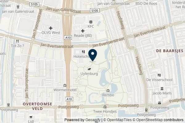 Map showing the area around: Dan Q found GCADMXH Rembrandt park #3