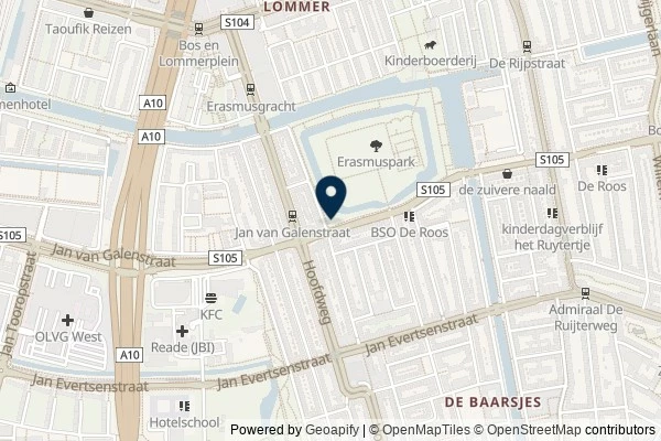 Map showing the area around: Dan Q found GCA1JJ5 Gemaal Mercatorstraat