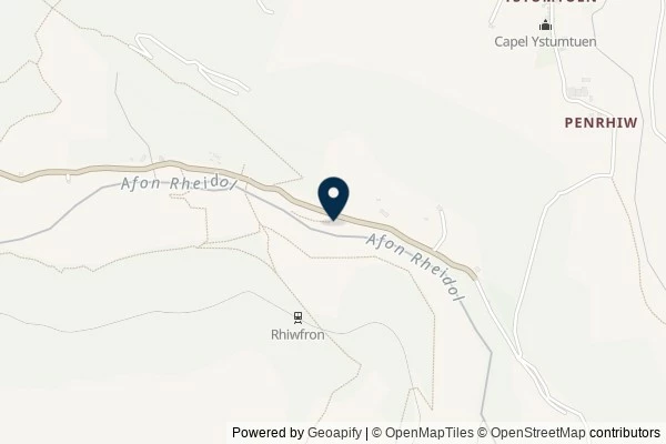 Map showing the area around: Dan Q found GL3BZX8Q Cwm Rheidol – Pb/Zn